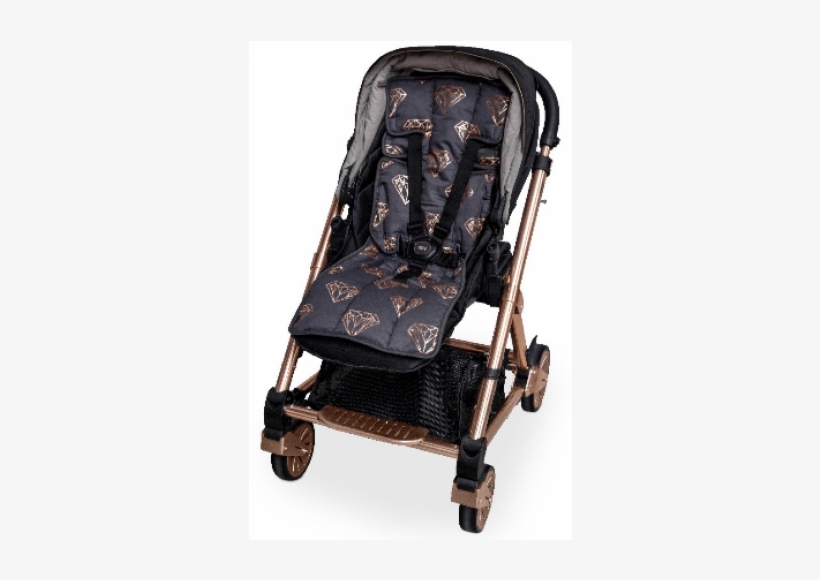 Sale Outlook Cotton Pram Liner Charcoal Rose Gold Foil - Outlook Get Foiled Cotton Pram Liner, transparent png #983465