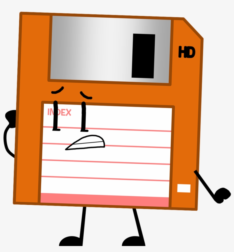 Floppy Disk Pose - Bfdi Cassette, transparent png #983467