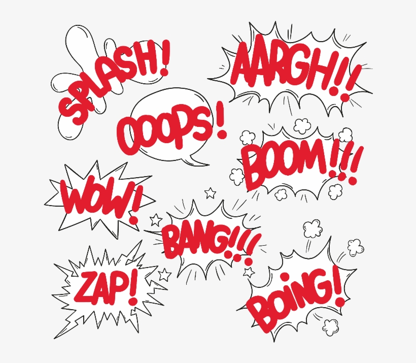 Comic Explosion Cloud Dialog Background Red Ftestickers - Comics, transparent png #983519