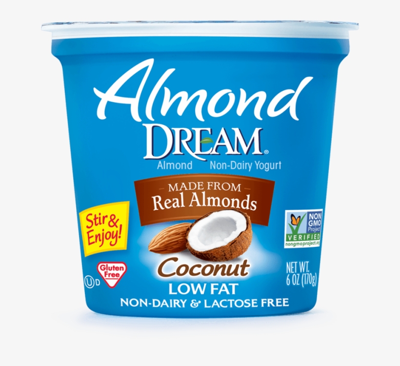 Almond Non-dairy Yogurt, Coconut - Almond Dream Non-dairy Lowfat Yogurt, Coconut - 6 Oz, transparent png #983966