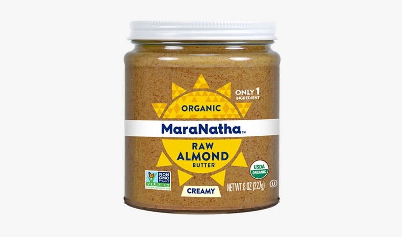 Organic Raw Creamy Almond Butter - Maranatha Organic Peanut Butter 16oz, transparent png #984096