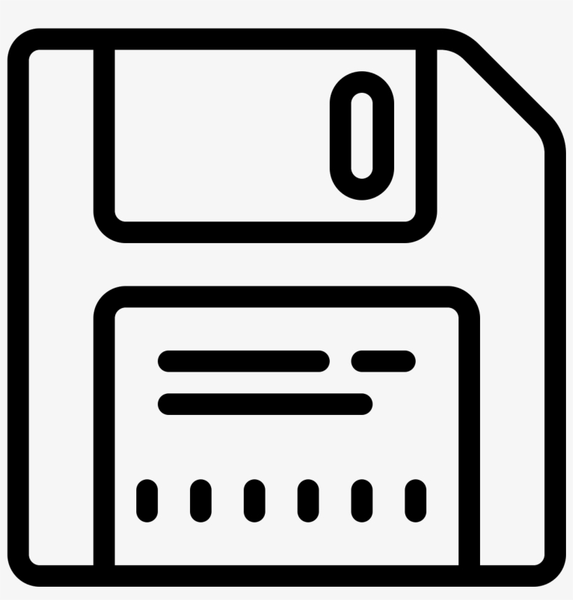 This Icon Is A Stylized Version Of A Floppy Disk, Just - Save Icon, transparent png #984143