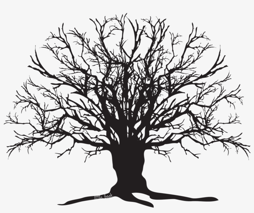 It's Fall And That Means - Creepy Tree Silhouette Png, transparent png #984208