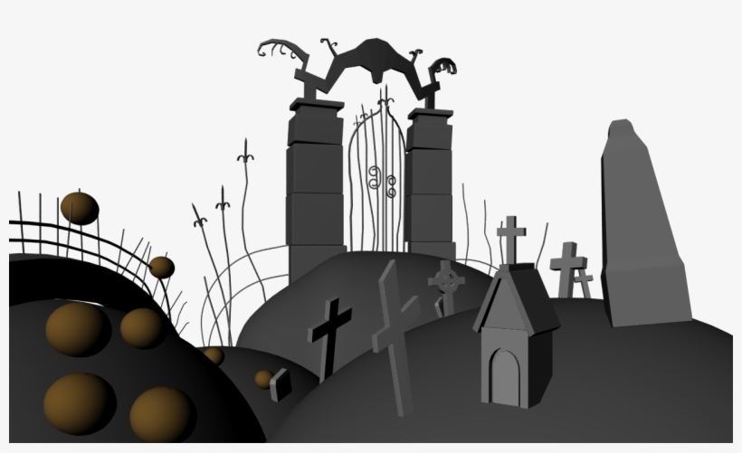 The Nightmare Before Christmas - Nightmare Before Christmas Halloweentown Gate, transparent png #984596