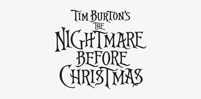 Logos For The Nightmare Before Christmas Logo - Nightmare Before Christmas Tipografia, transparent png #984620