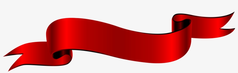 Antique Banner Png - Transparent Red Ribbon Banner, transparent png #985127