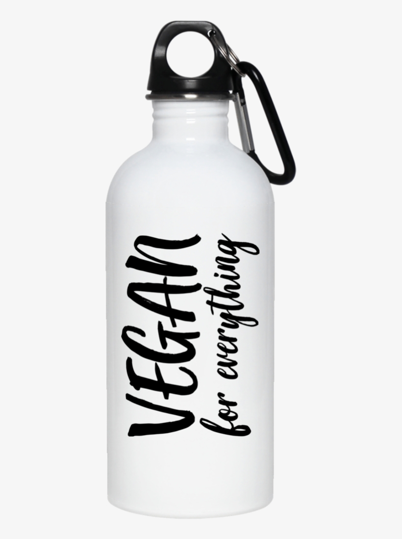 Vegan For Everything Stainless Steel Water Bottle - 99 Problems But Beer Solves Them Funny Tee - Men's, transparent png #985153