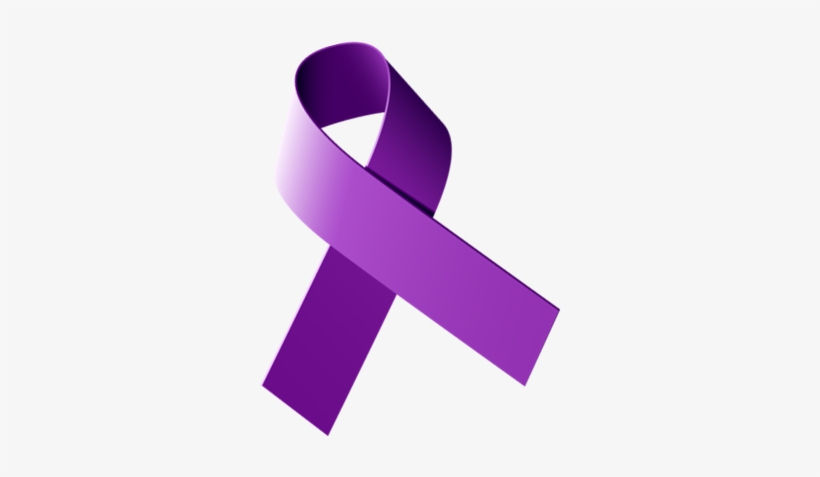 Purple Ribbon - Domestic Violence Ribbon Png, transparent png #985398