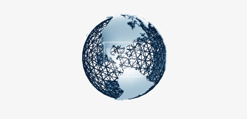 Metal Mesh Globe 3d - Mesh, transparent png #985490