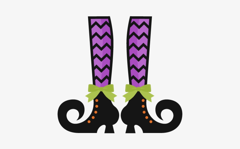 Legs Clipart Cute Halloween Witch - Witch Legs Png, transparent png #985589