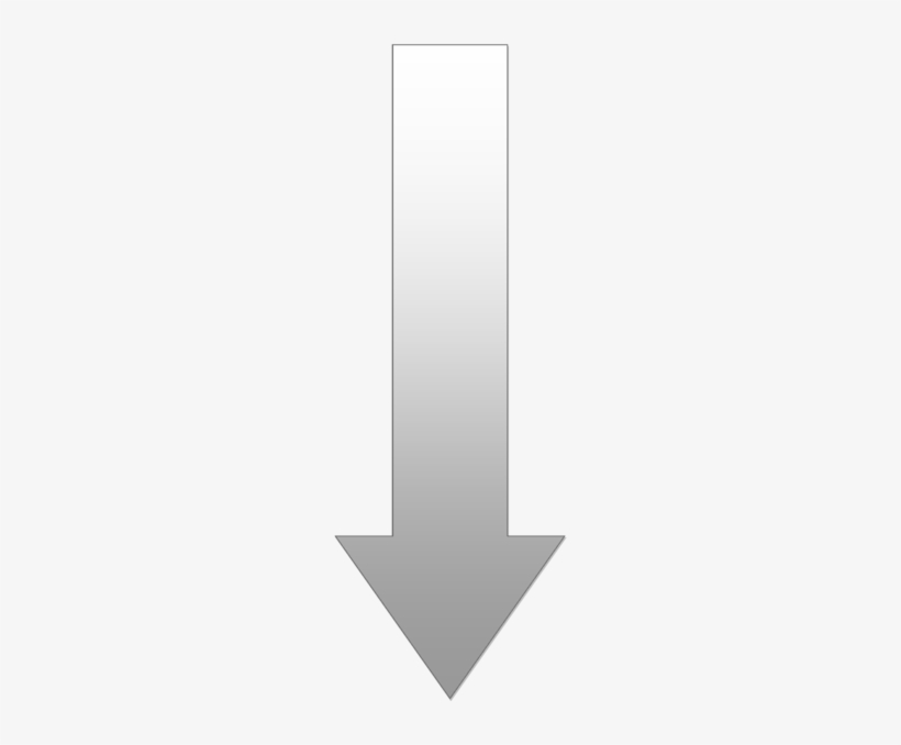 Downwards Arrow Black Gradient - Metal, transparent png #985681