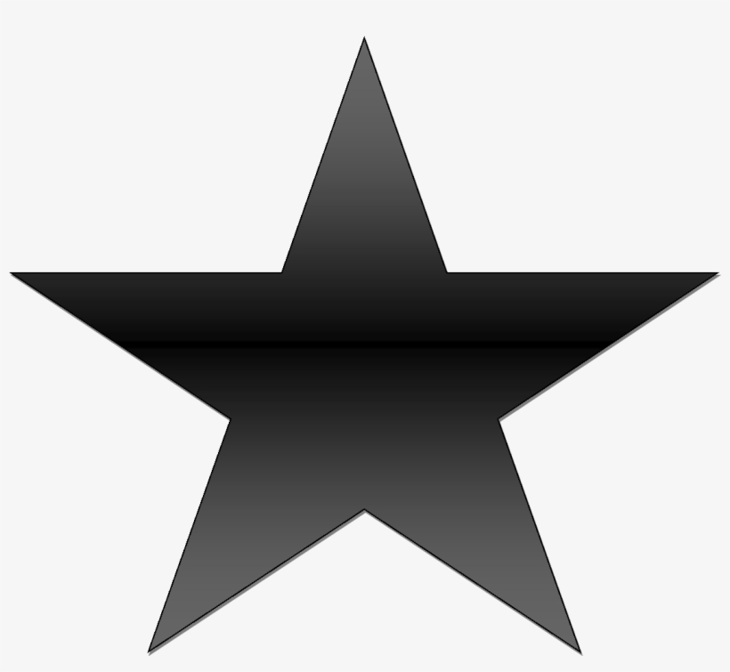 Black Gradient Star - Flower In A Pot, transparent png #985863