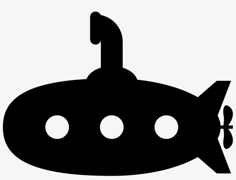 Png File - Silueta De Un Submarino, transparent png #985940