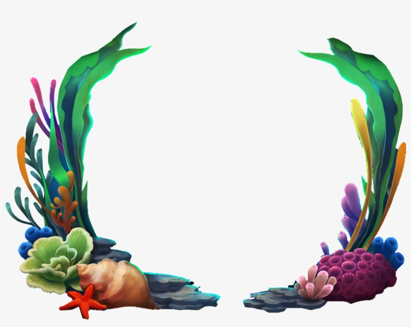 Este Gráficos Es Submarine Grass Transparent Sobre - 海草 邊框, transparent png #985960