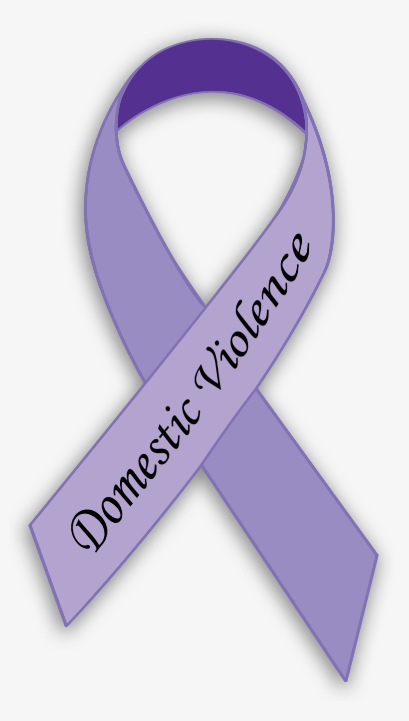 Domestic Violence Purple Ribbon Clipart - Domestic Violence Awareness Ribbon Png, transparent png #986218