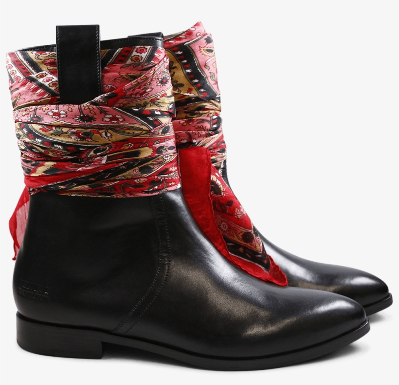Ankle Boots Jessy 29 Black Silk Black - Laarzen Melvin & Hamilton Jessy 29 Black Silk Black, transparent png #986267