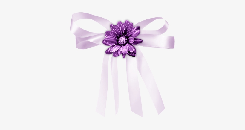 Purple Ribbon - Tube Psp Noeud, transparent png #986287