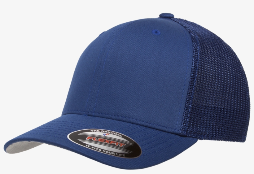 Flexfit Trucker Mesh Royal Rear, transparent png #986334
