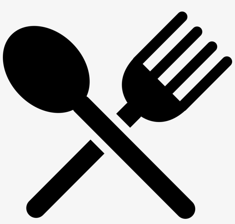 Flatware Silhouette Of A Knife And A Fork Cross Comments - Knife And Fork Symbol, transparent png #986528