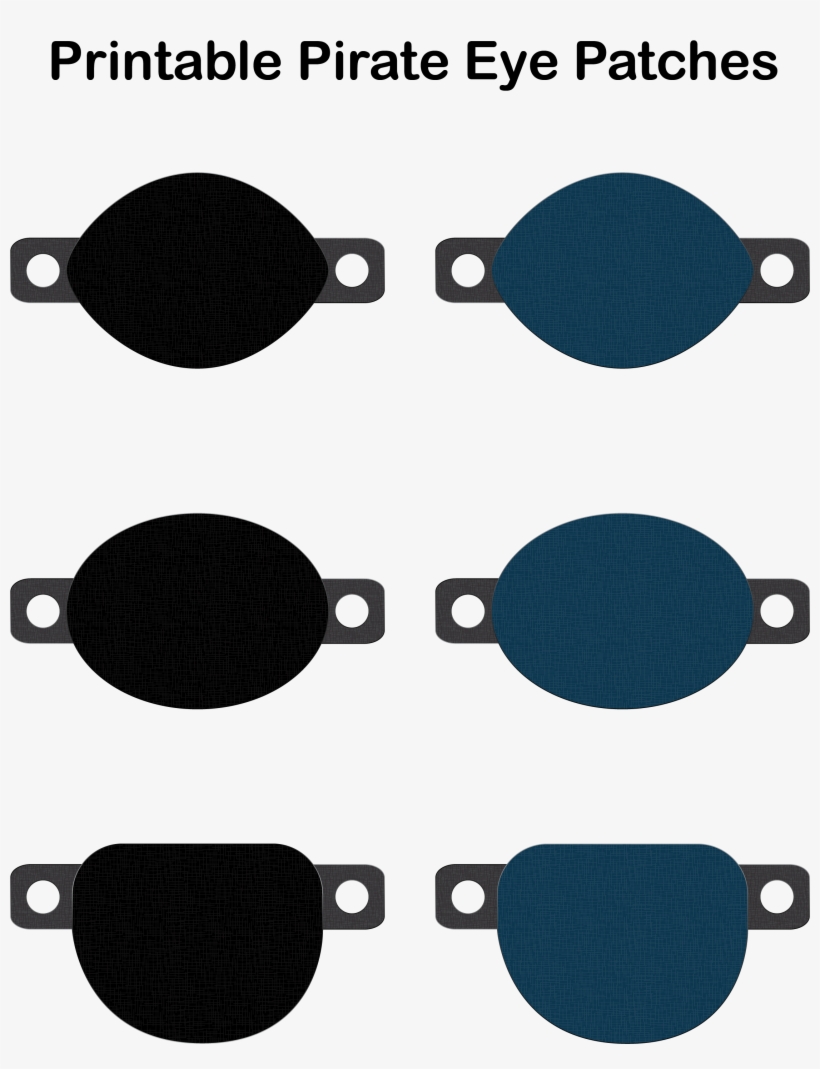 Pirate Eye Patch Print Out, transparent png #986648