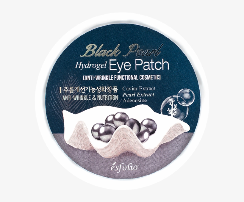 Esfolio Black Pearl Hydrogel Eye Patch, transparent png #986732