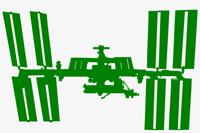 Open - International Space Station Silhouette, transparent png #986826