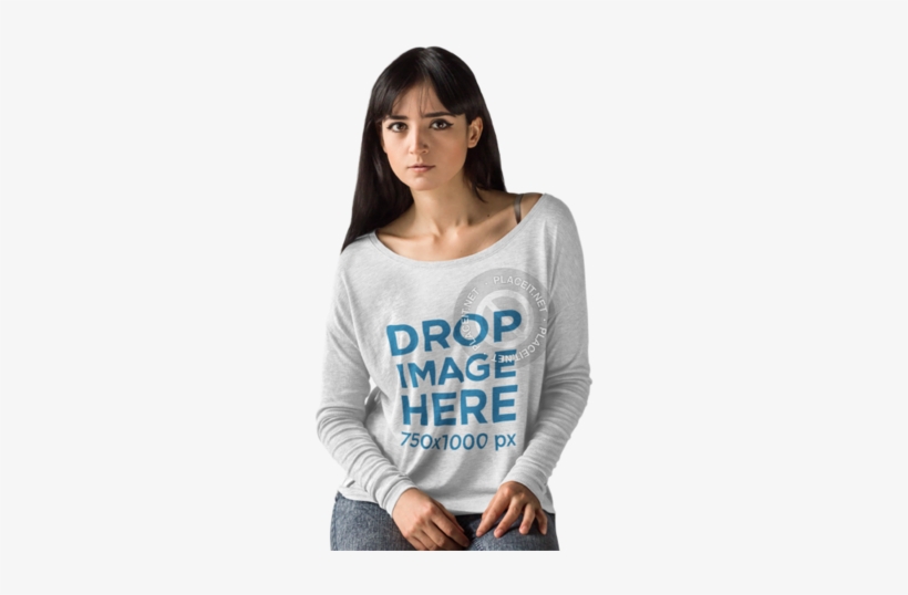T Shirt Girls Model, transparent png #986952
