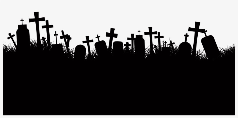 Grassland Crosses Transprent Free - Cemetery Halloween Vector, transparent png #986953