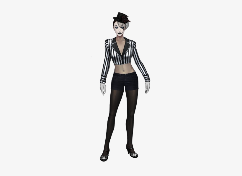 Female Carnival Mime Costume - Woman Mime Png, transparent png #987103
