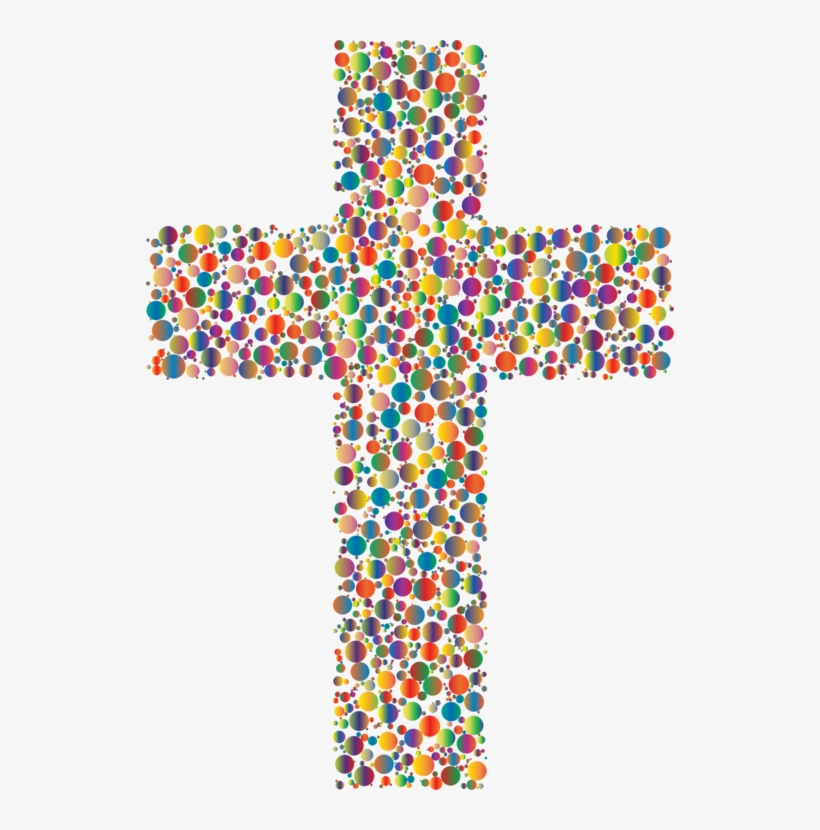 Christian Symbol Free Commercial Crucifix Vector Christianity - Colorful Cross Png, transparent png #987146
