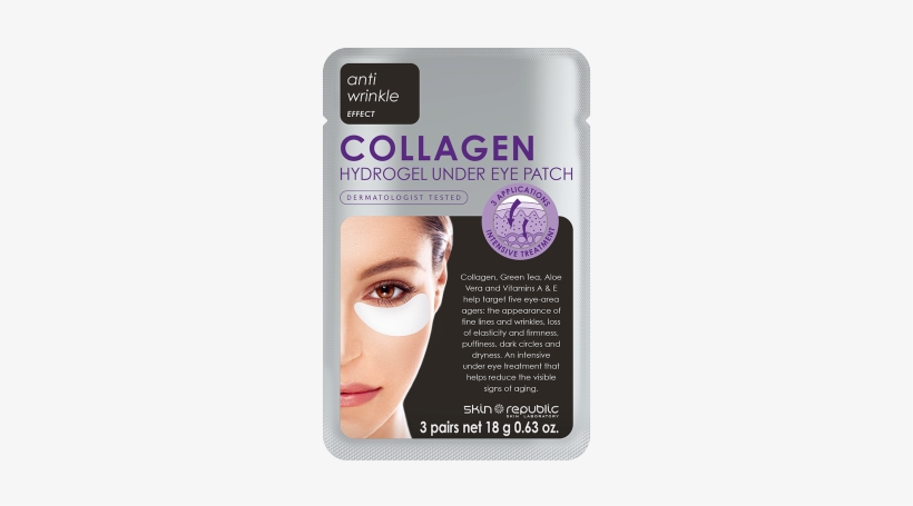 Skin Republic Collagen Hydrogel Under Eye Patch (3, transparent png #987361