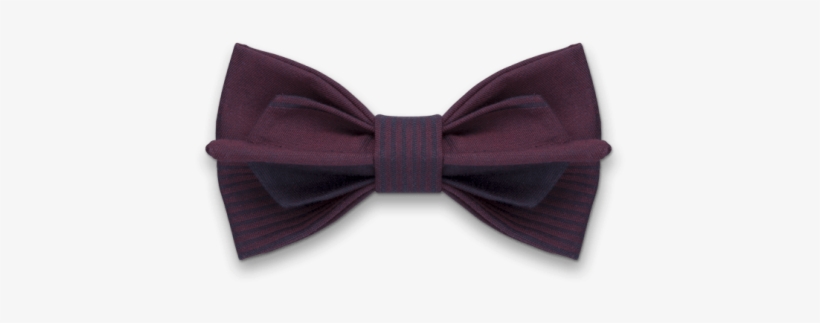 Wishing In Stripes Dark Purple Bow Tie - Bow Tie, transparent png #987440