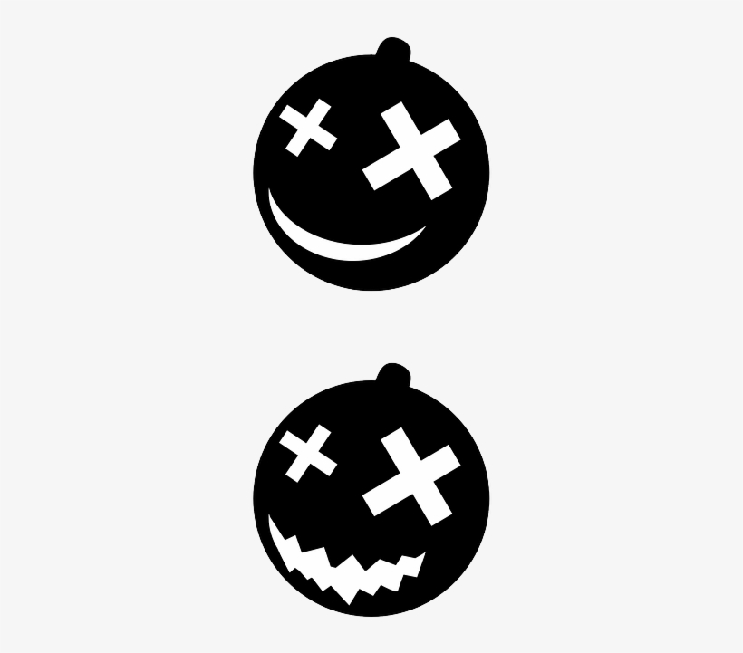 Pumpkin, Face, Happy, Sad, Carved, Lantern, Halloween - Black Halloween Silhouettes Free, transparent png #987621