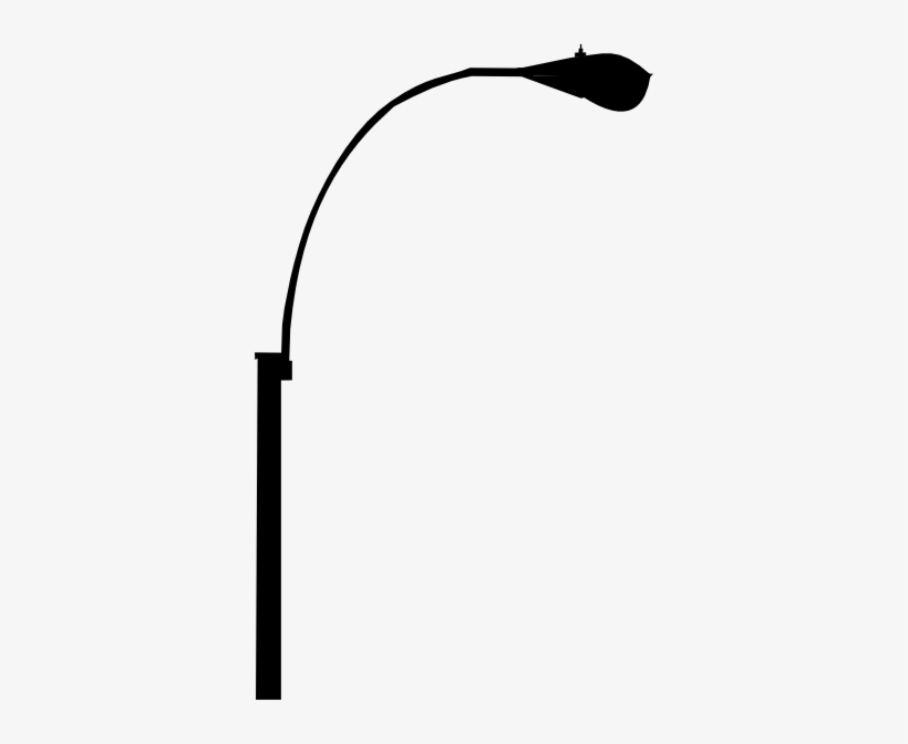 Streetlight Clipart Black And White - Street Light Silhouette Vector, transparent png #987643