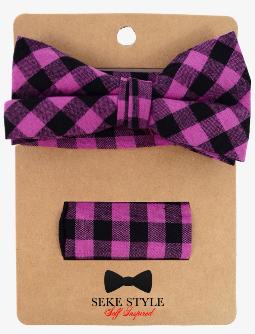 Sek'e Bow Tie Purple - Tartan, transparent png #987822