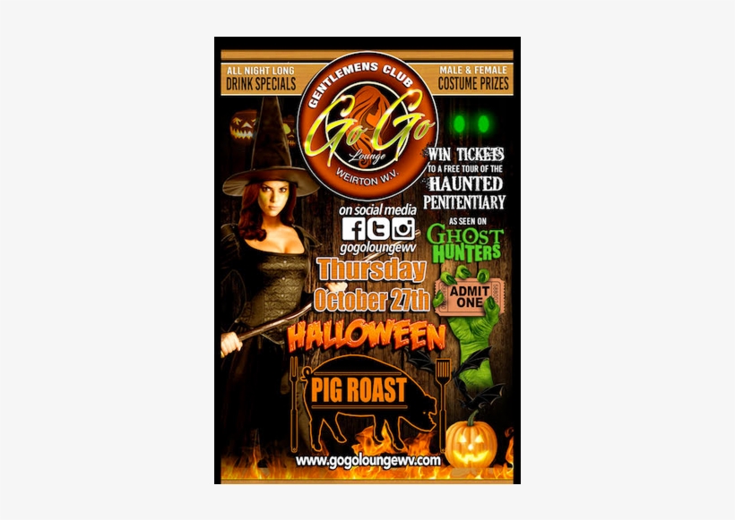 Go Go Lounge Halloween Party - Pittsburgh, transparent png #988195