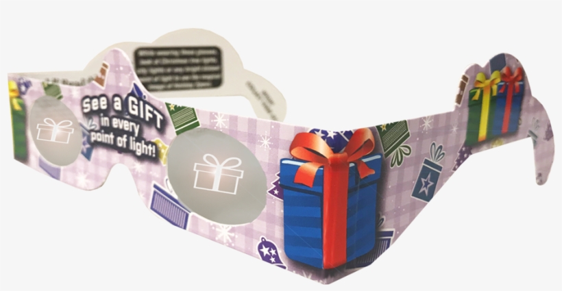 Gift-wrapped Holiday Specs - Polarized 3d System, transparent png #988264