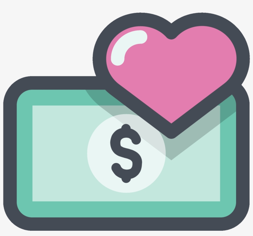 Money Vector Png - Love Money Icon, transparent png #988437