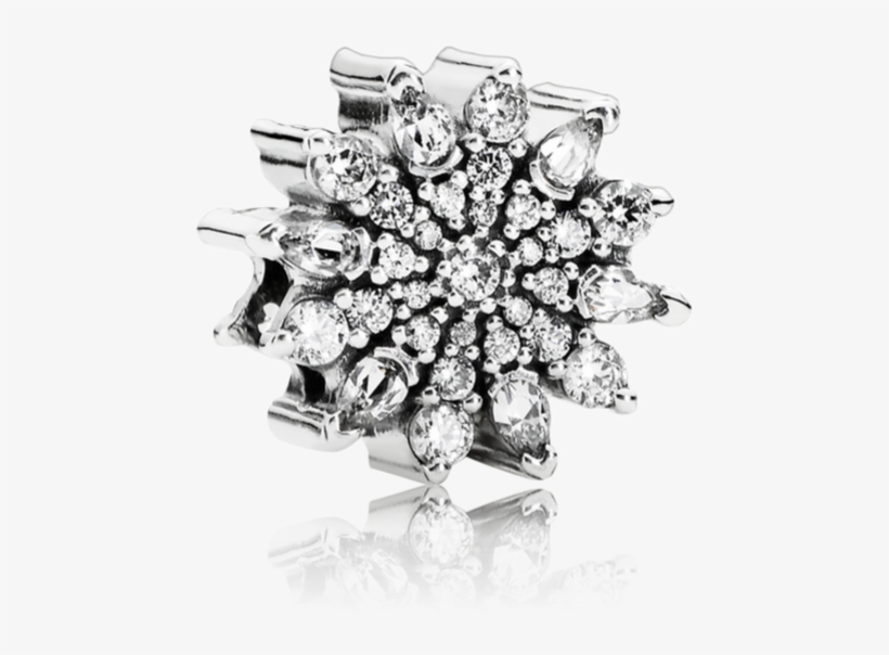 Ice Crystal, Clear Cz - Ice Crystal Pandora Charm, transparent png #988616