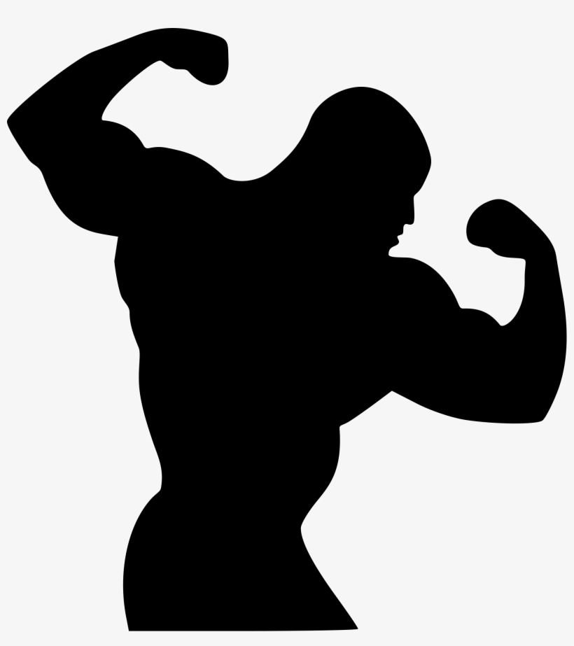 Bodybuilder Silhouette Png - Bodybuilder Silhouette Clip Art, transparent png #988718