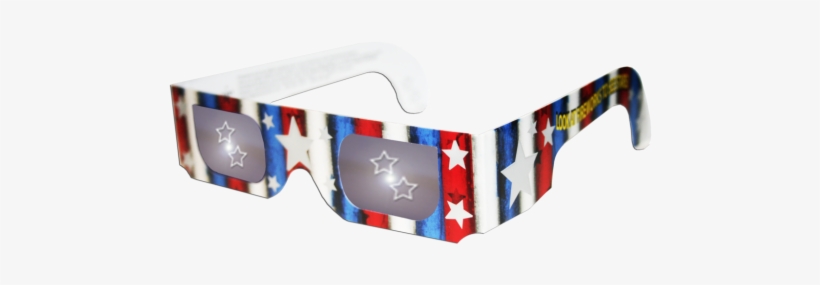 3d Holographic Glasses W Patriotic Frame-see Stars - Holography, transparent png #988719