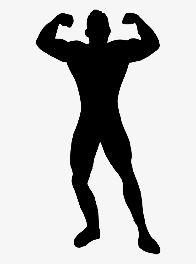 Man Body Builder Silhouette Png Onlygfx - Deadpool Silhouette, transparent png #988929