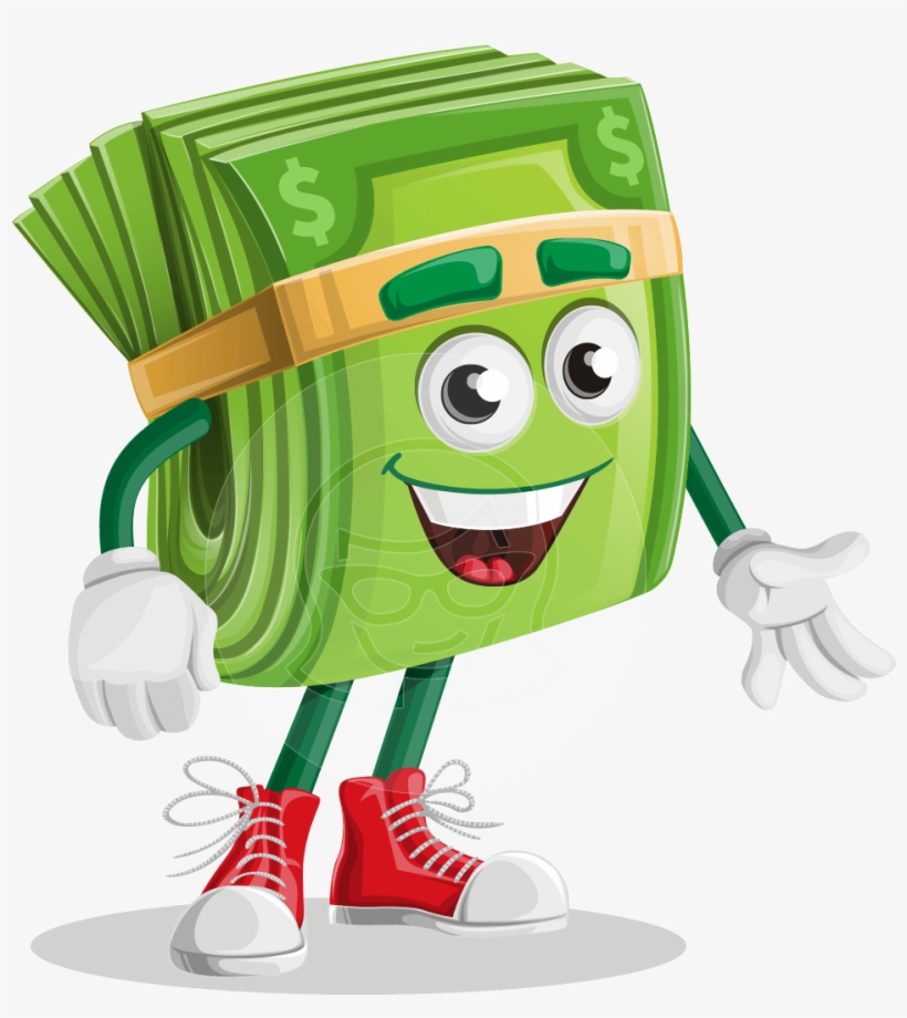 Money Character - Cartoon Characters With Money, transparent png #989016