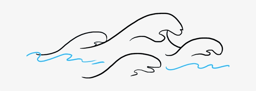 How To Draw Waves - Draw Waves, transparent png #989265