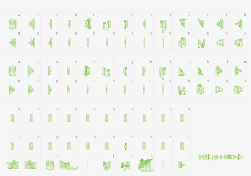 Font Silverland Ornate Preview - Pattern, transparent png #989644