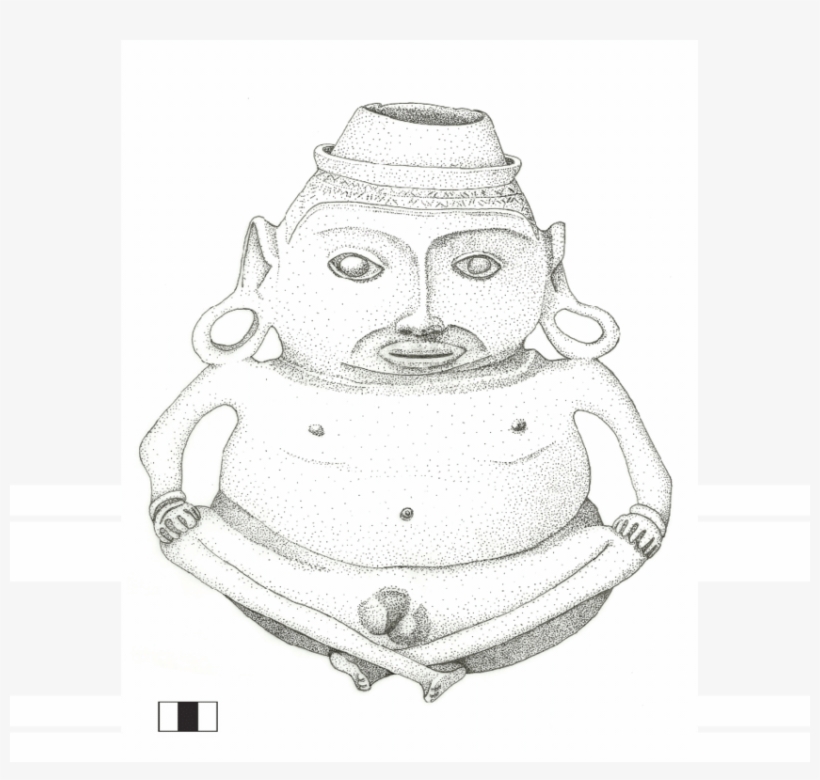 Estatueta Naturalista De Homem Sentado, Com Adornos - Federal University Of Rio De Janeiro, transparent png #989646