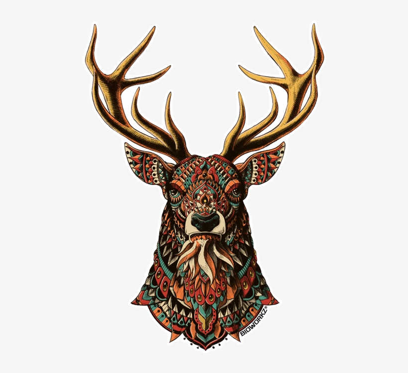 Ornate Buck Sticker - Ornate Buck, transparent png #989687