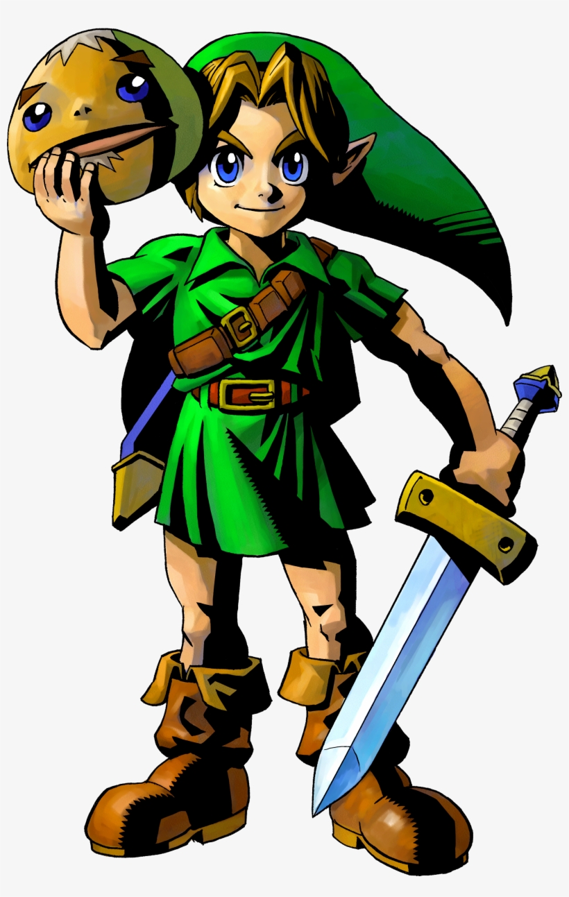 Link Fan Art, Link Art, Legend Of Zelda, Character - Link Zelda Majora's Mask, transparent png #9801064