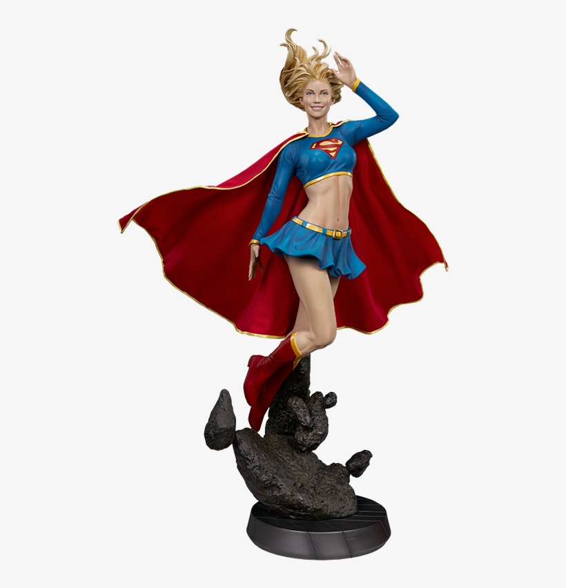 Sideshow Collectibles Supergirl Premium Format Figure - Supergirl Statue Png, transparent png #9803293