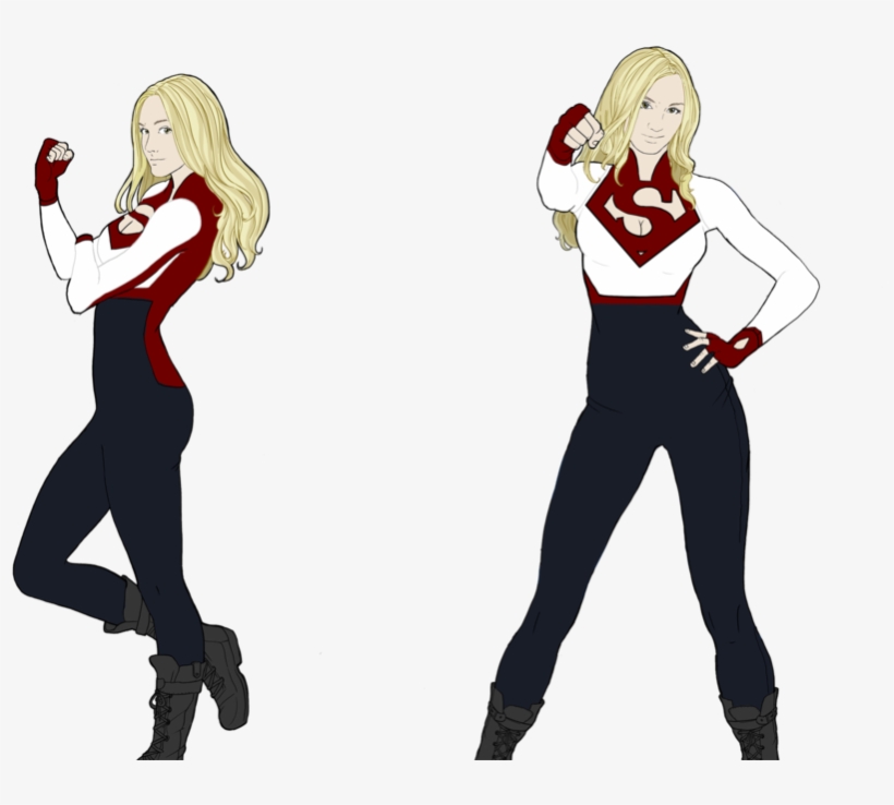 Super Girl And Wonder Woman Redesigns, transparent png #9803417